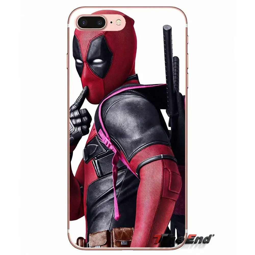 Сверхтонкий чехол для Sony Xperia Z Z1 Z2 Z3 Z5 compact M2 M4 M5 E3 T3 XA Aqua LG G4 G5 G3 G2 Mini Capa Super Cool Marvel Deadpool