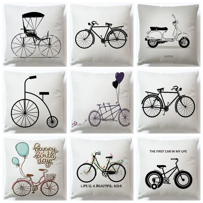 Ретро Стиль чехол на велосипедное седло из хлопка и льна домашний декор дивана с