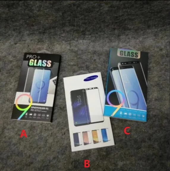 163*88*8 мм 9H pro пластиковая Розничная коробка чехол для Samsung Galaxy Note 8 Стекло S8 s9 Plus