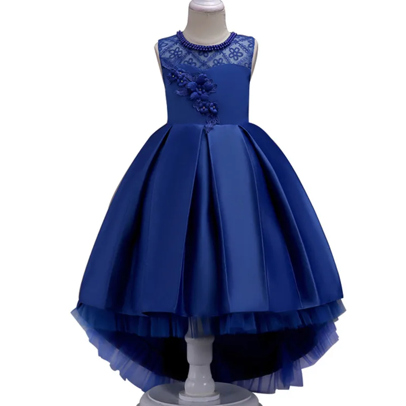 Summer Flower Lace Girls Wedding Pageant Party Dresses Princess Formal Prom Gowns Size 3-14 Years 2019 New Kid Girl Clothes | Детская