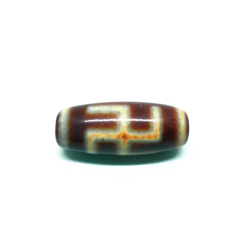 

Wholesale Red Agate Different Patterns 12x30mm Natural Tibetan Dzi Beads for making diy Jewelry Oval Grade AAA, Hole:Approx 2mm