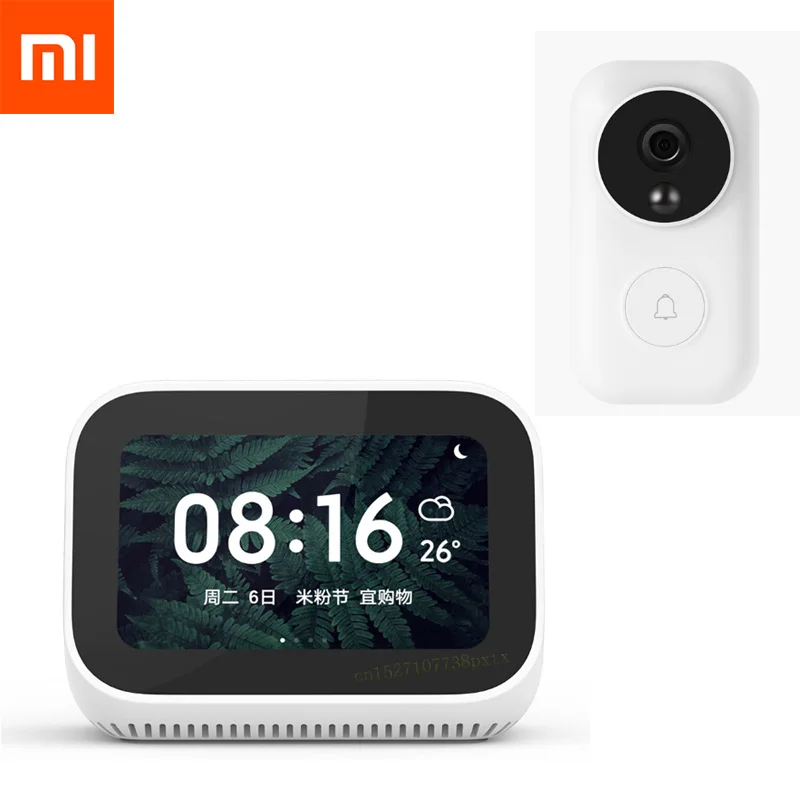 Xiao mi AI mi jia сенсорный экран Bluetooth 5,0 динамик цифровой дисплей Будильник WiFi смарт соединение динамик mi динамик