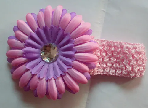 Гербера двухцветная ромашка корейский Шелковый цветок для головного убора