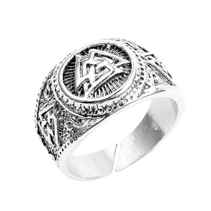 Мужское кольцо Valknut Viking нордическая Руна для мужчин ювелирные изделия мужское на