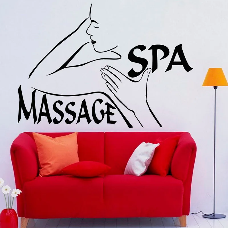 

Beauty Salon Wall Decor Massage Spa Wall Sticker Girls Woman Modern Art Wall Decal Removable DIY Home Decor