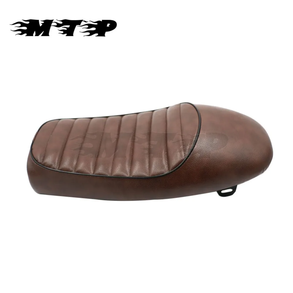 Коричневое винтажное горб сиденье Кафе Гонщик Седло для Honda CB200 CB350 CB400 SS CB450 CB500 CB750