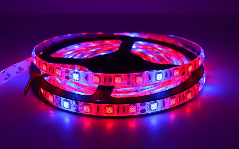 Светодиодная водонепроницаемая лента для выращивания растений 12 В постоянного