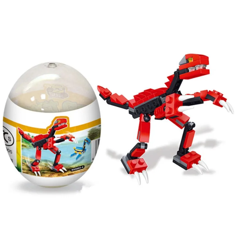 Детский пластиковый блок DIY строительный кирпич гашапон динозавр тираннозавр