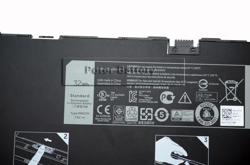 Оригинальный аккумулятор JIGU 312 1453 9MGCD XRXMG 451 BBGS VYP88 BBIN XMFY3 для ноутбука DELL Venue 11 Pro