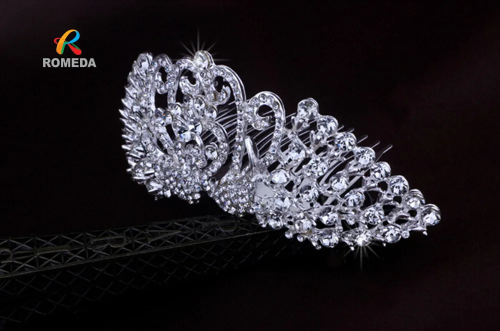 

Free shipping High Quality Luxury Wedding Tiara Crystal Crowns Rhinestone Handmade Tiara for Bride Wedding Hair Accessories
