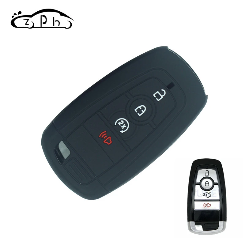 Силиконовый чехол-брелок для дистанционного ключа 4 кнопки Ford Edge Explorer DISPATCH Fusion 2018