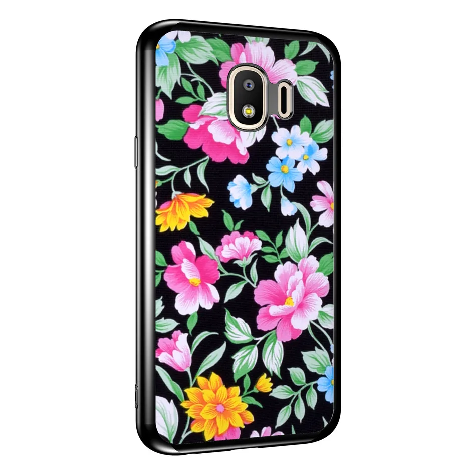 DAGUDON цветок силиконовый чехол для samsung Galaxy J4 2018 J400F из мягкой искусственной кожи