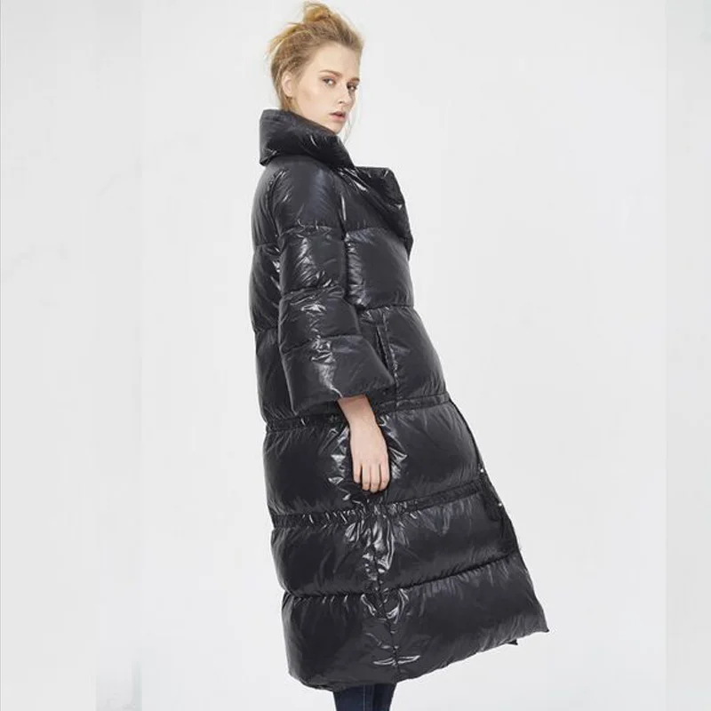 Куртка женская длинная теплая белая большого размера 2019|jacket down|jacket down womenjacket fashion |