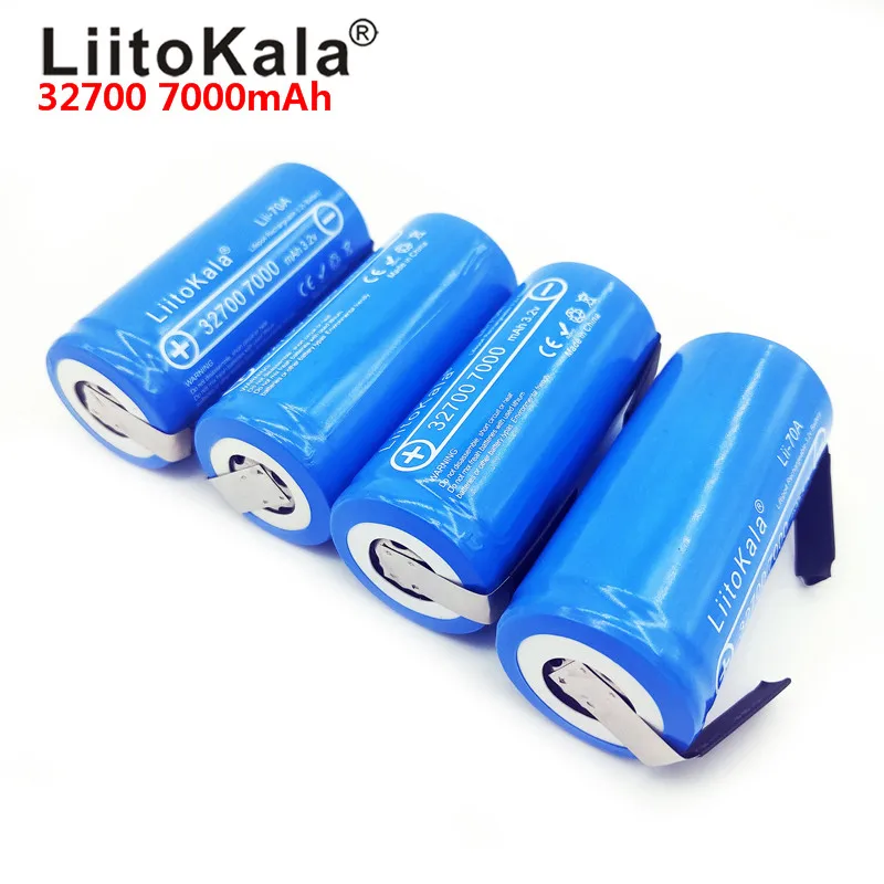 LiitoKala Lii-70A 3,2 V 32700 7000mAh LiFePO4 батарея 35A непрерывный разряд максимум 55A батарея высокой мощности+ никелевые листы