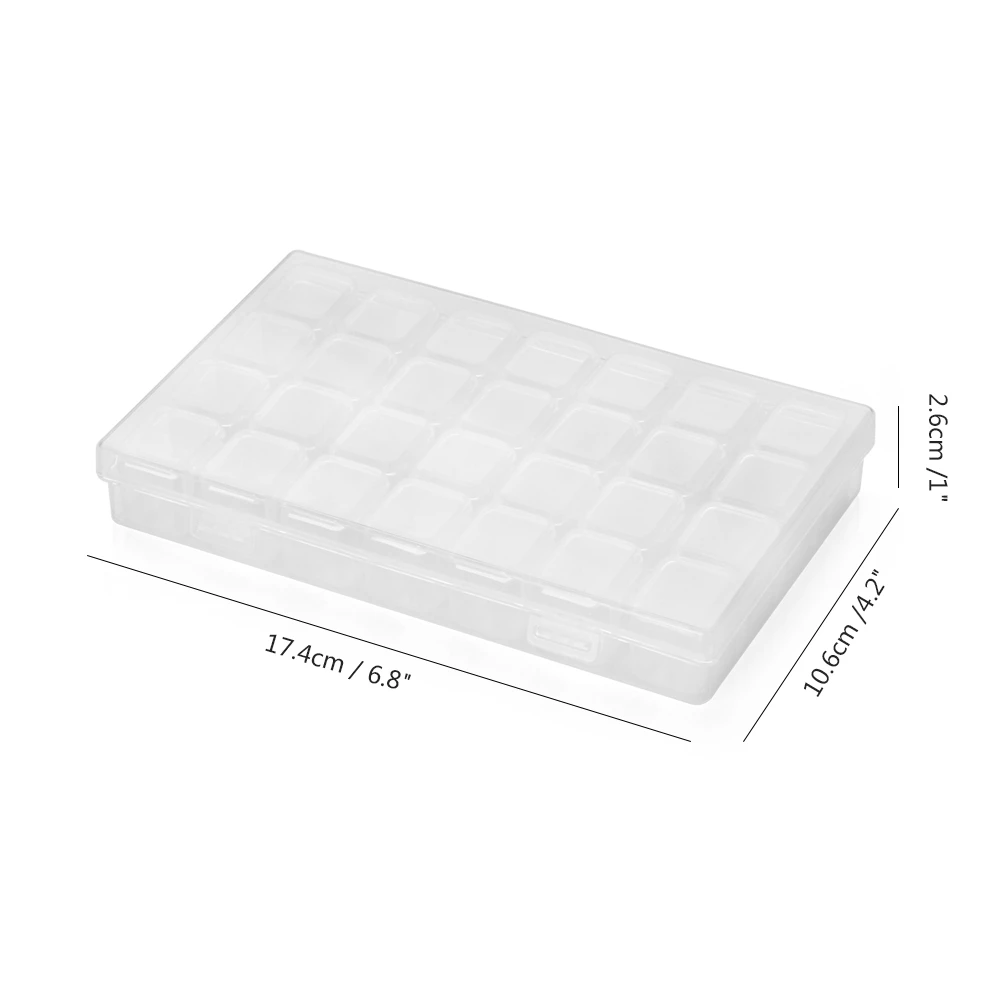 28 решеток алмазной вышивки разборные аксессуары для коробки живописи вышитые