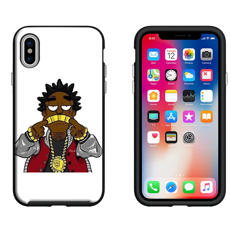 Черный чехол Kodak для iPhone X XS MAX XR 5s 6 s 7 8 8plus Samsung s8 s9plus S6 S7 Edge черный мягкий
