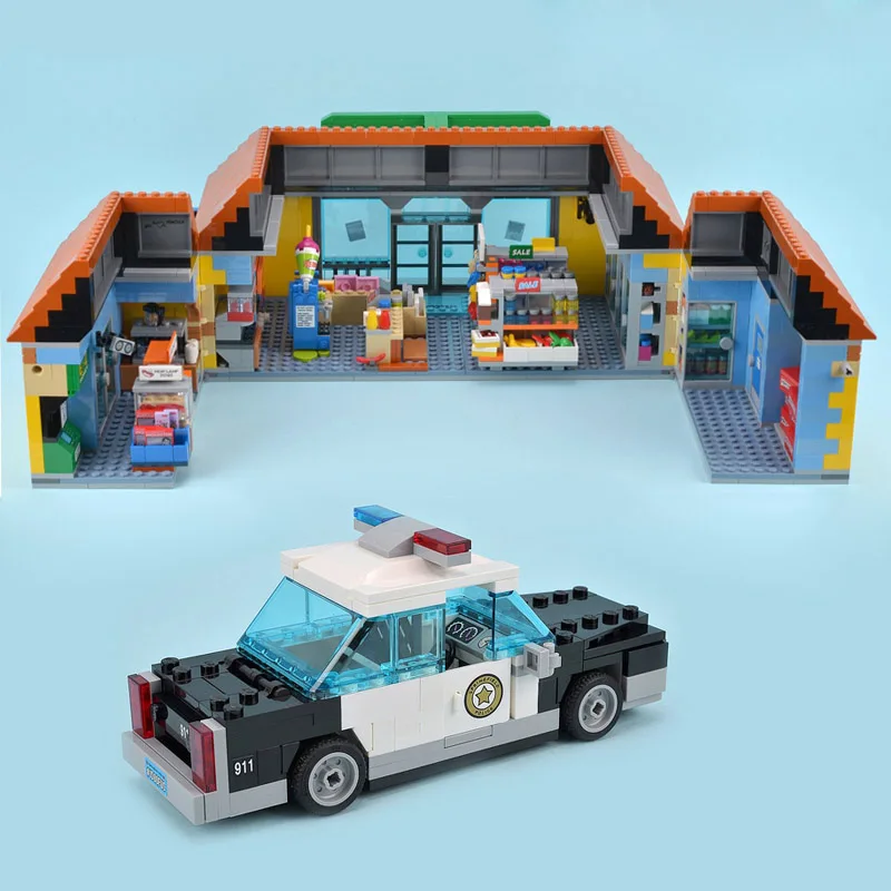 16005 The Simpsons Bart Homer 16004 Kwik E Mart строительные блоки совместимые с 71016 71006 для мальчиков