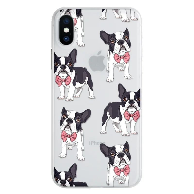 dkjf Матовый белый чехол для iPhone 11 Pro Max для iPhone XS Max X XR чехол с мультипликационным бульдогом для iPhone 8 Plus 7 6 6S Plus 5 5S SE чехлы - Цвет: dkjf
