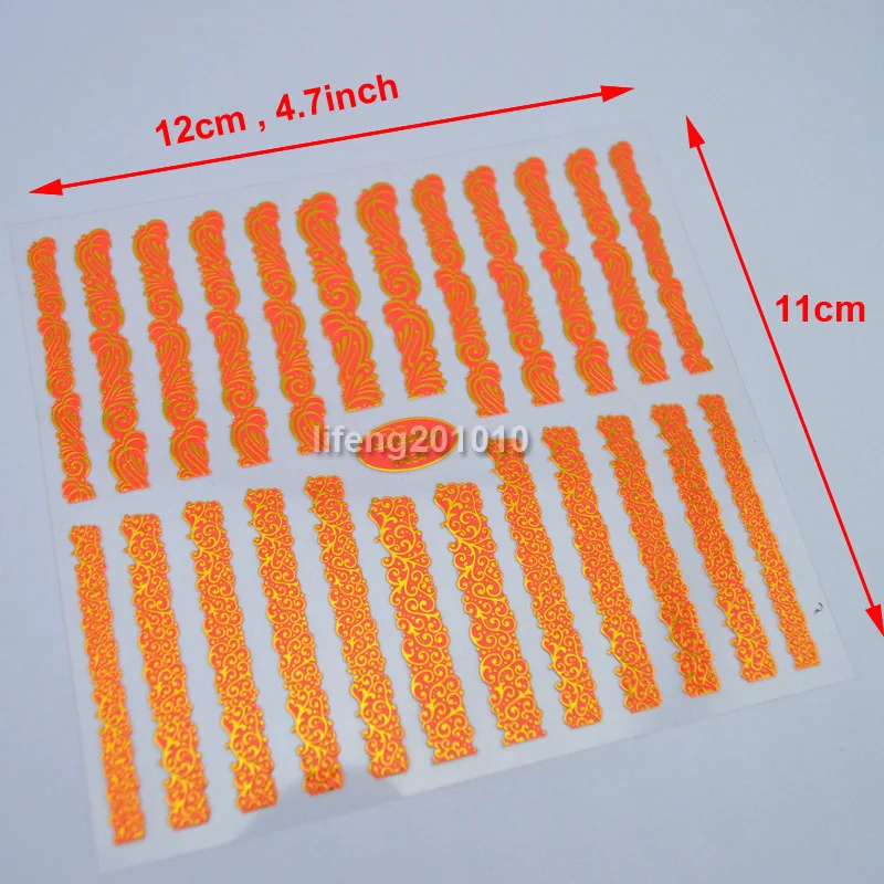 Высокое качество 3D Неоновые конфетные цвета наклейки для дизайна ногтей