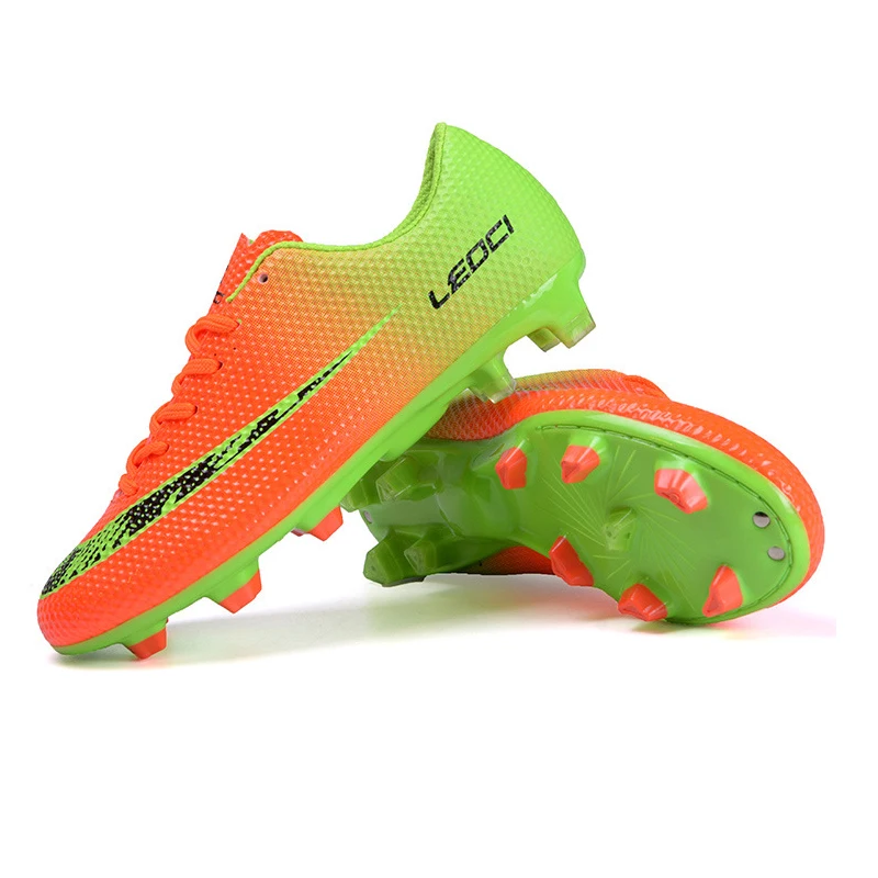 LEOCI футбольные ботинки футболки для мальчиков Chuteiras Botas De Futbol voetbalschoenen chaussure foot