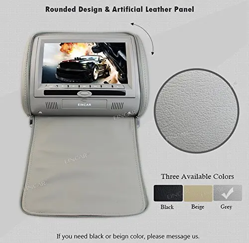 9 дюймовый цифровой дисплей экран подголовник Автомобильный CD dvd-плеер серый