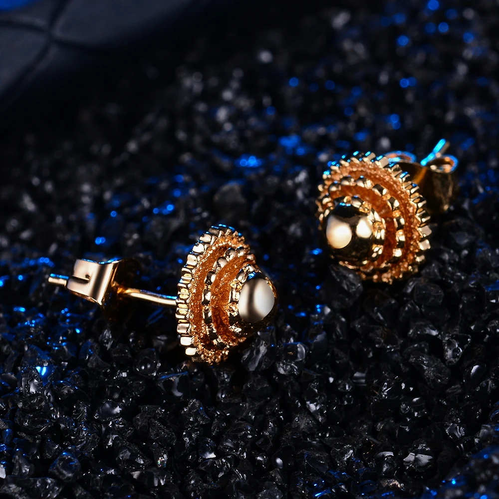 Маленькие серьги гвоздики WANDO для женщин и девочек ювелирные изделия с бусинами