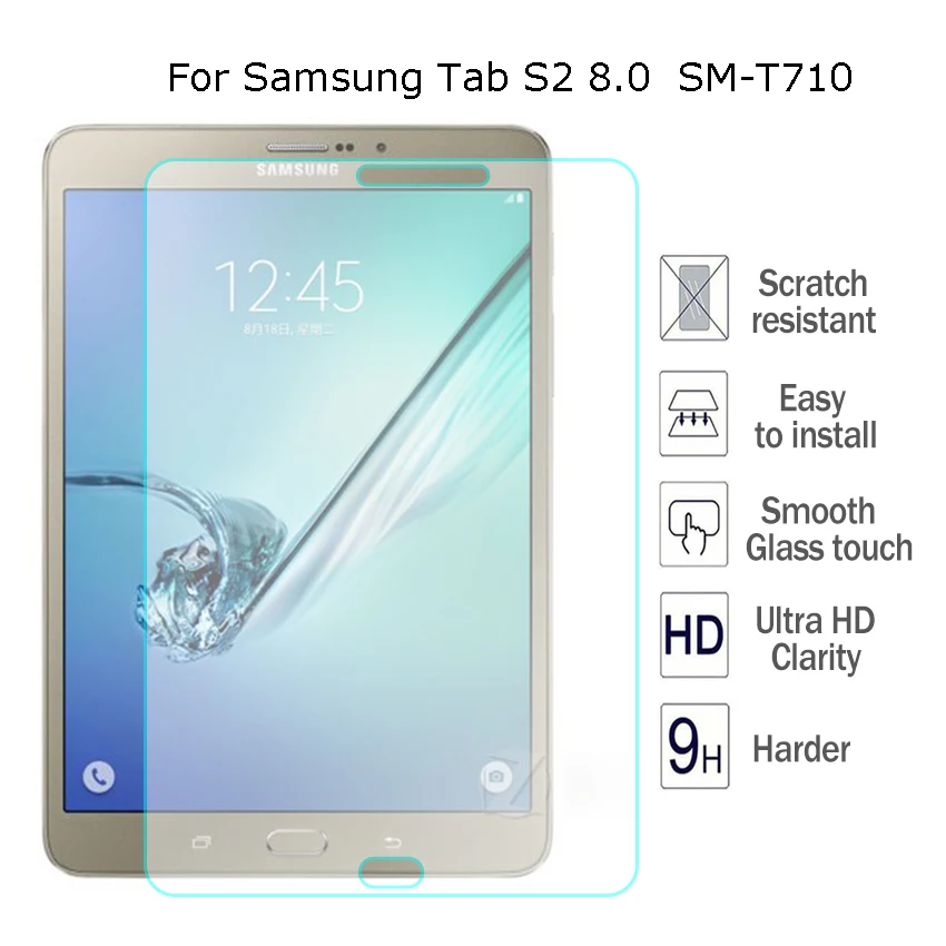 SM T710 9H взрывозащищенное Закаленное стекло для Samsung Galaxy Tab S2 8 0 T715 T719 Защитная