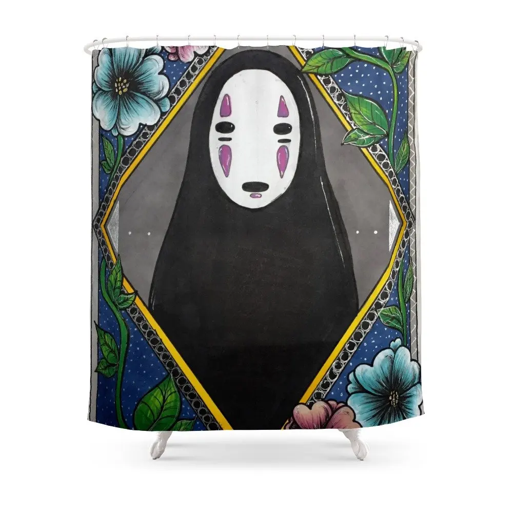 

No Face Shower Curtain Japan Anime Shower Curtain Bathroom Cartoon