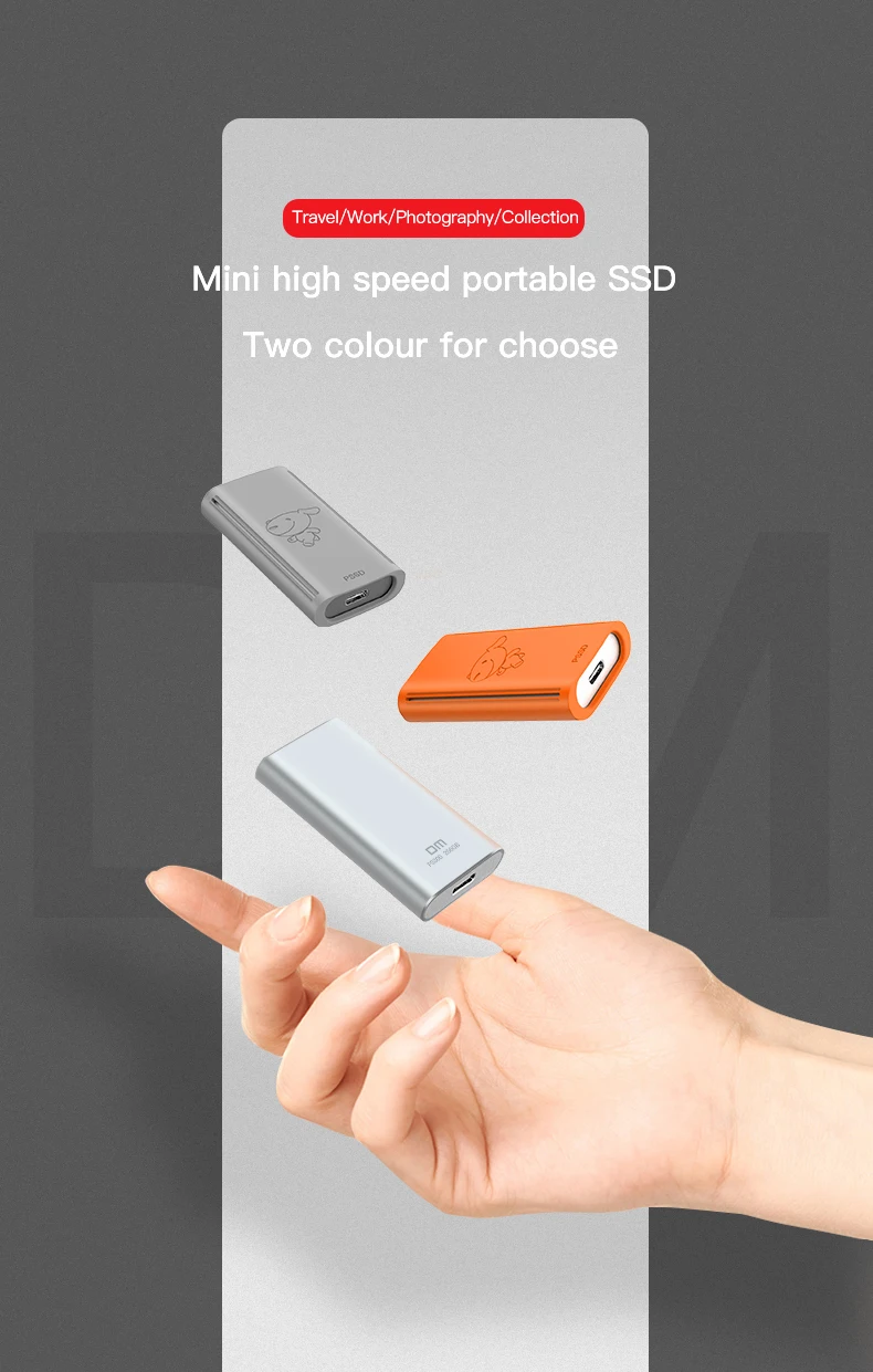 DM FS300 внешние твердотельные накопители 256 ГБ/512 ГБ/1 ТБ портативный SSD Внешний жесткий диск hdd для ноутбука с USB 3,1 type C
