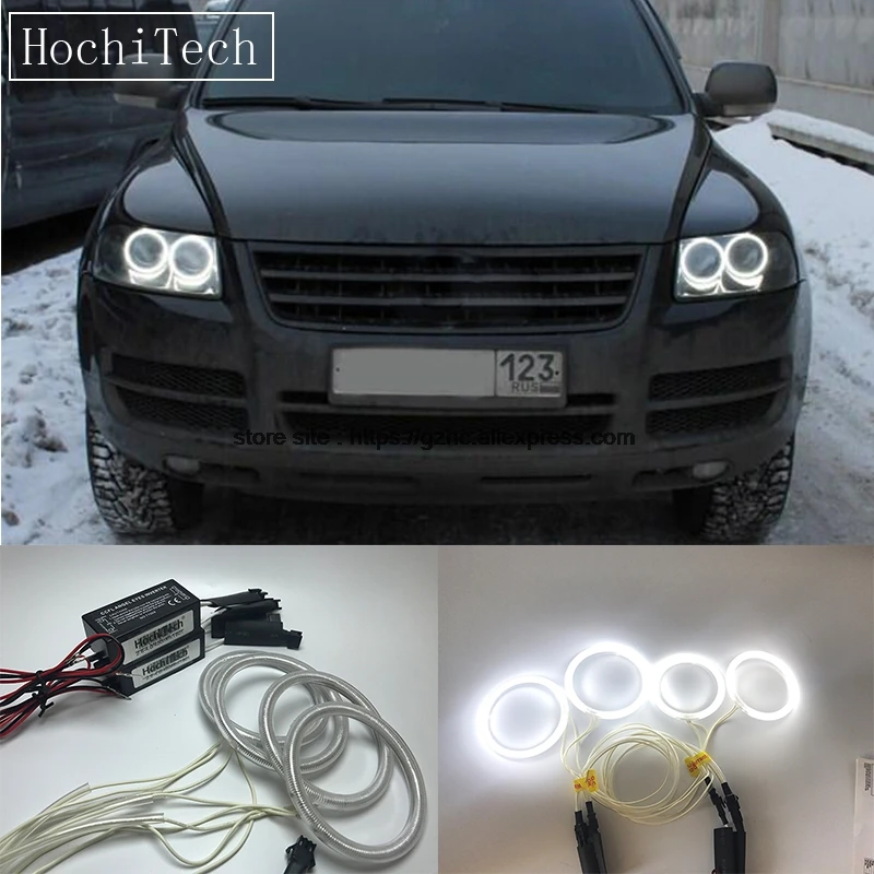 HochiTech для Volkswagen VW Touareg 2003-2006 ультра ярсветильник дневной свет DRL CCFL глаза ангела - Фото №1