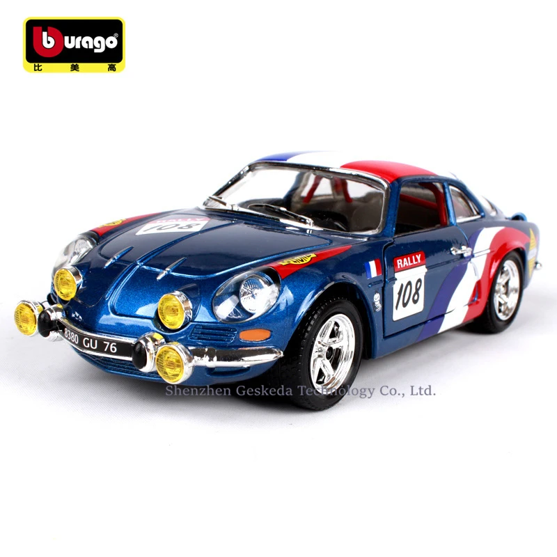 Модель автомобиля Bburago из сплава 1:24 Renault Alpine A110| |