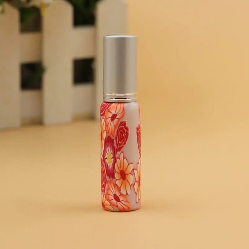 50 шт./лот оптовая продажа 8 мл Parfum насос Полимерная глина стеклянная Пустая