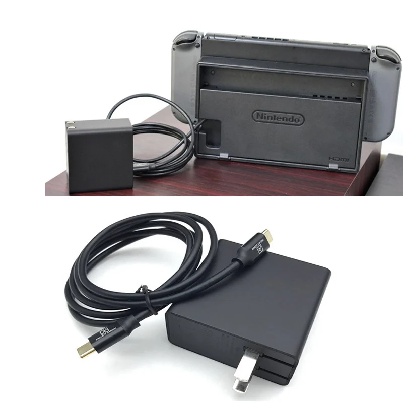 Nintendo Switch Dock NS NX Console US Plug портативная Быстрая зарядка PD 2 0 45 Вт 3A AC адаптер для