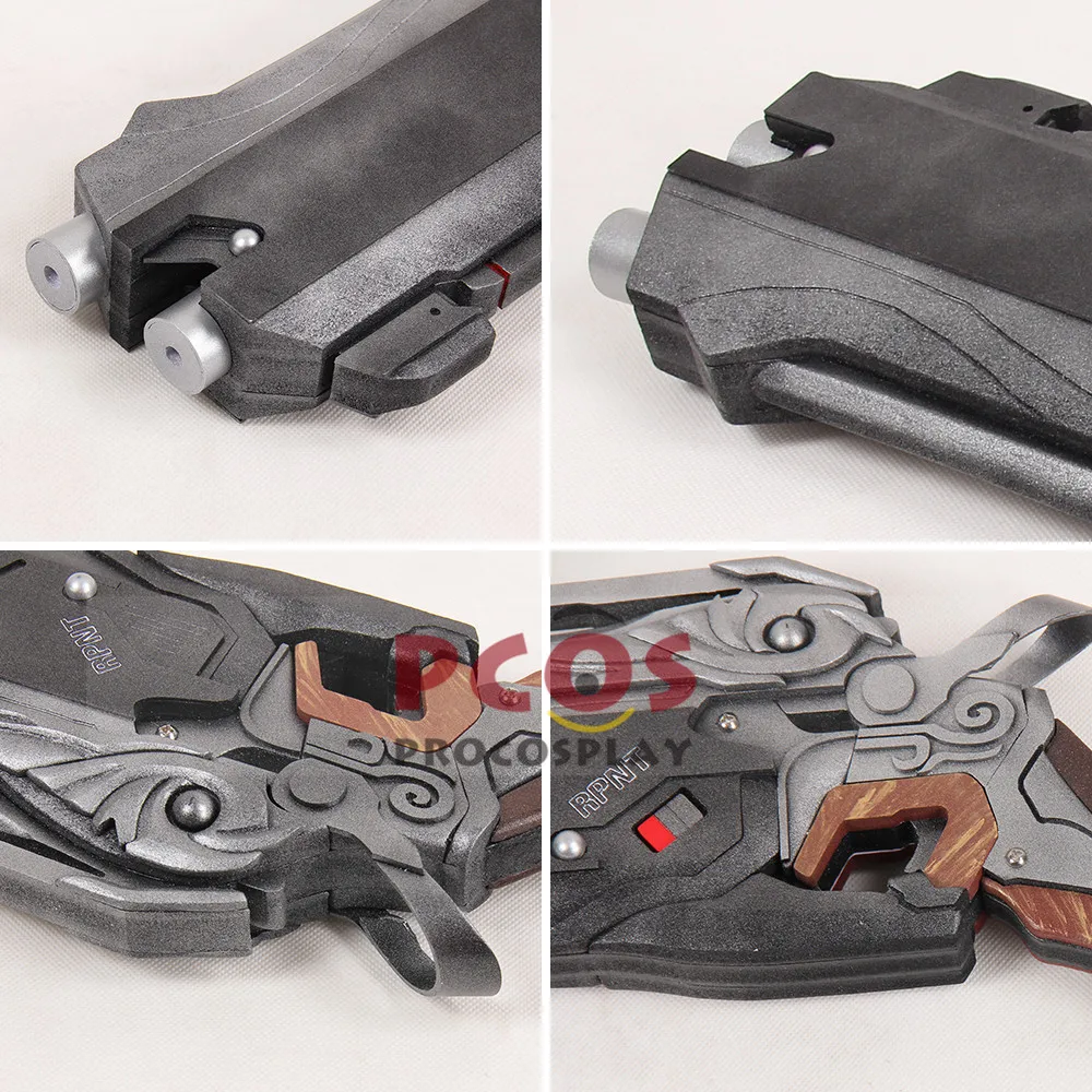 Игра над W Reaper Габриэль Рейес Косплей Твин Hellfire ружья * 2 Хэллоуин реквизит