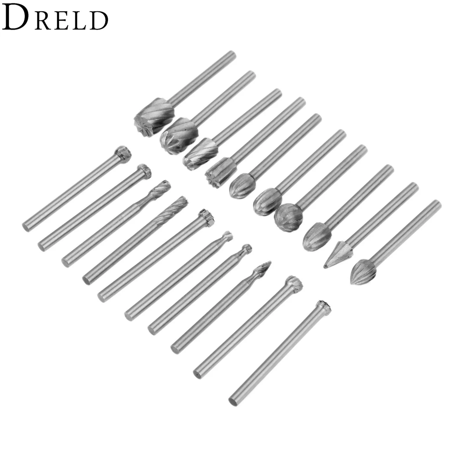 20 шт. Деревообрабатывающие инструменты DRELD с хвостовиком 3 мм фреза из