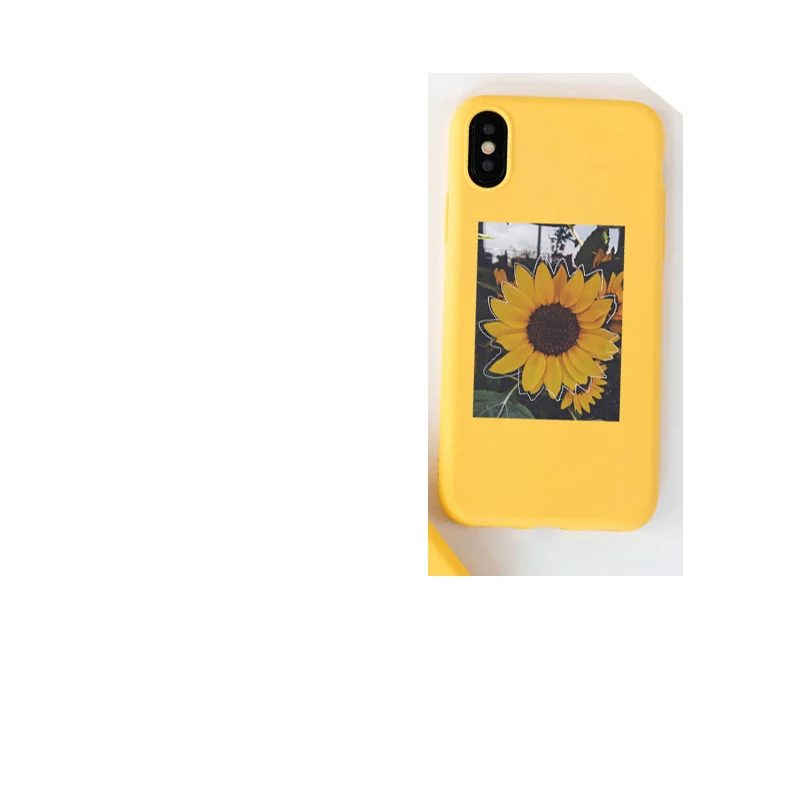 Для iphone x xs чехол желтый подсолнух Мягкий силиконовый чехол для телефона чехол для Apple iphone 8 7 6 6S Plus X XS MAX 5 5S SE XR чехол
