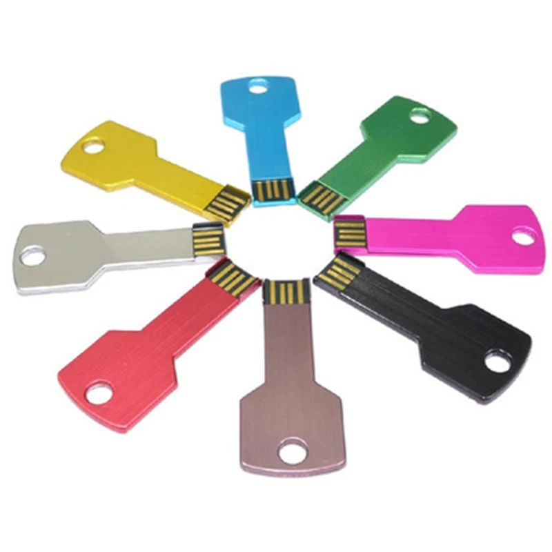 

USB-флеш-накопитель в форме ключа, 10 шт./лот, 128/256/512/2,0/1/2/4/8 ГБ