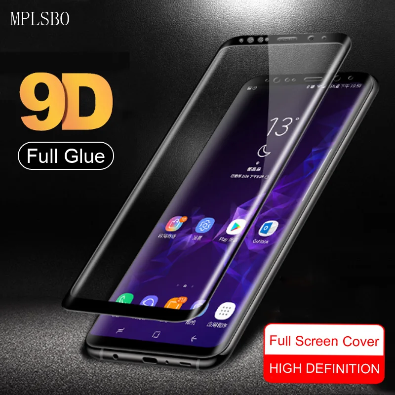 Полное клеевое 9D закаленное стекло для Samsung Galaxy S10 Plus S10e полное покрытие Защита