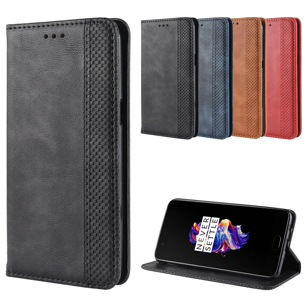 Роскошный тонкий флип-чехол в стиле ретро для OnePlus 5 One Plus5 1 + Чехол A5000