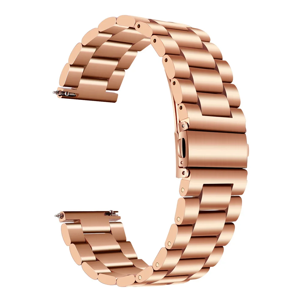RoseGold Solid Steet 20 мм Миланской петлей и Нержавеющая сталь ремешок для наручных часов samsung Galaxy часы активное 42 мм Шестерни S2 классический Шестерни спортивный ремешок на запястье - Цвет ремешка: RoseGold Solid Steet