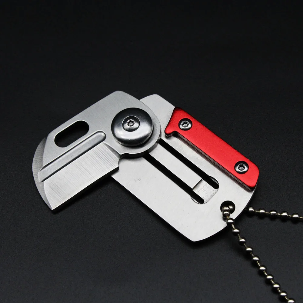 Мини Портативный Dog Tag ножи для кемпинга выживания спасения раза охотничий нож