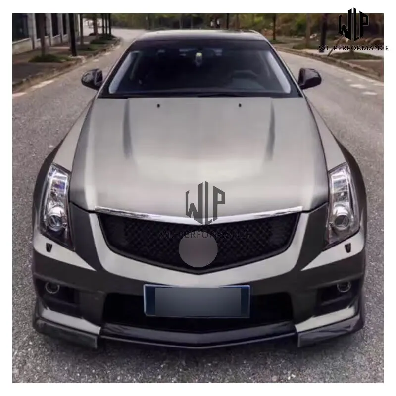 CTS CTS-V высокого качества PP Upainted передний бампер гоночные грили комплект кузова автомобиля для Cadillac CTS CTS-V стайлинга автомобиля 08-12