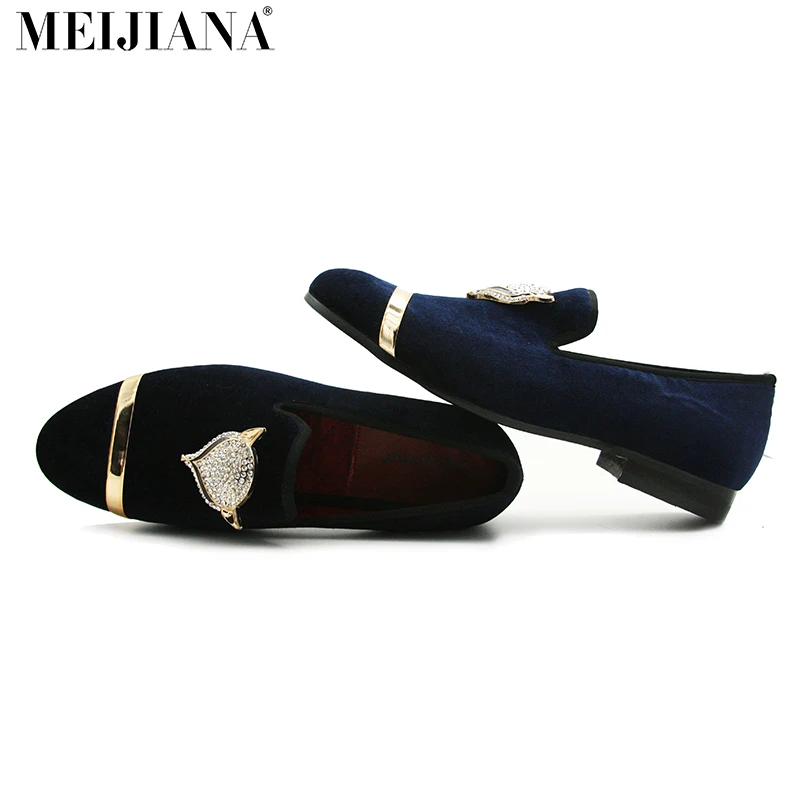 Мужские лоферы ручной работы Mei Jia NA замшевые кожаные брендовые туфли с