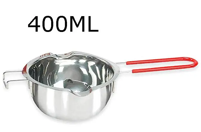 400ml 304 нержавеющая сталь воск теплее двойной котел свечи изготовление комплект плавильный горшок для шоколадное масло Candy масла сыра Карамель - Цвет: 400ml