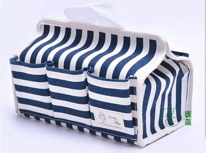 Пасторальные Ретро хлопчатобумажные тканевые коробки многофункциональные