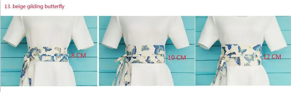 GETSRING японский стиль Хлопок Ceinture Femme домашний кимоно пояс пояса Ретро эластичный пояс 18 цветов - Цвет: 13