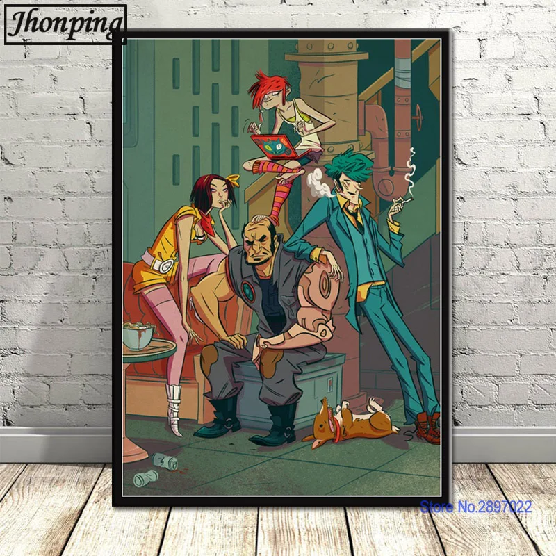 Арт плакат ковбойская Bebop Плакаты и печать Картина Настенная живопись на холсте