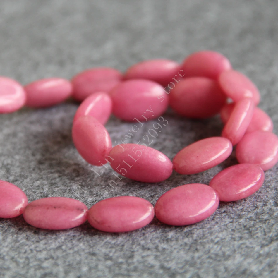 Новый модный стиль 13x18 мм Овальный розовый Родохрозит камень халцедон свободный