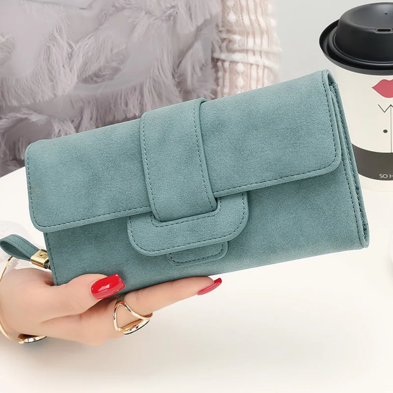 Женский Кожаный Бумажник Женщины Мода Длинные Стиль Молнии Студенты Монета