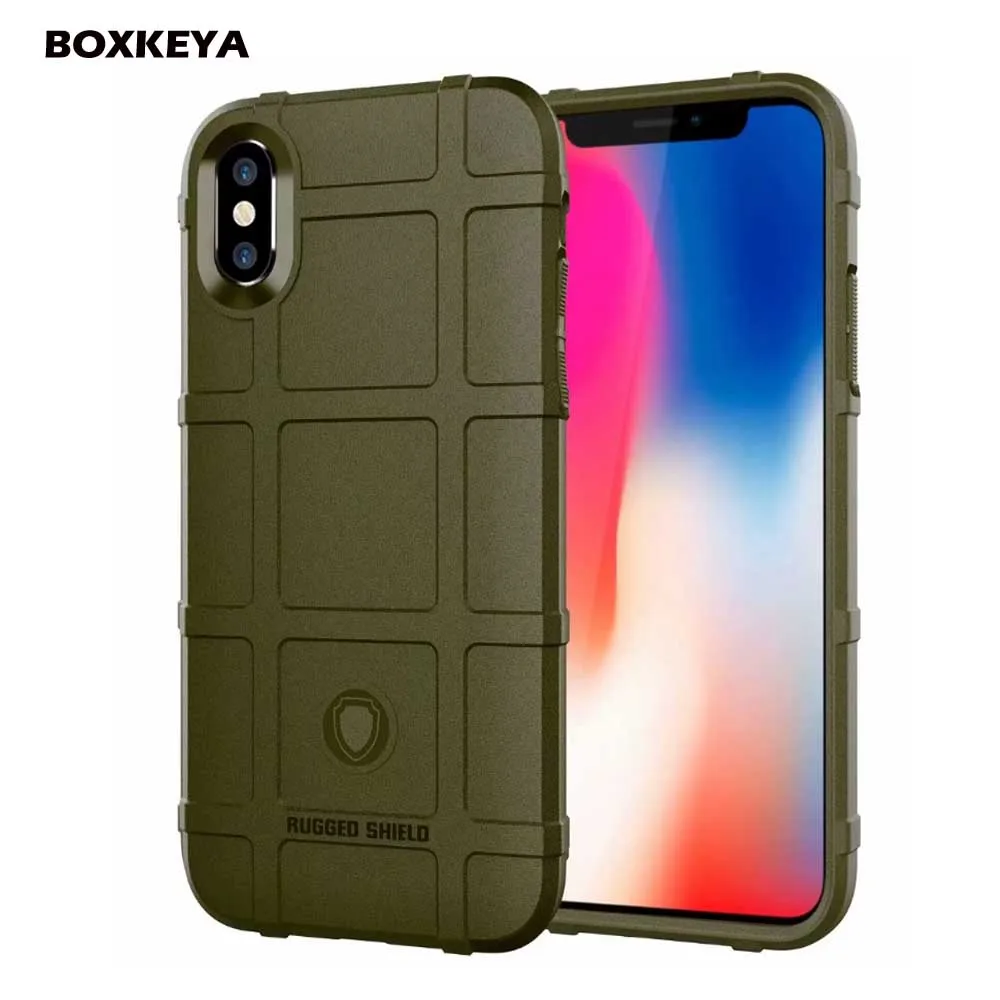 Роскошные армейские защитные противоударные чехлы для iPhone XS 10 S Max XR 6 7 8 Plus X